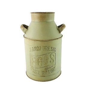 Milk Bucket Planter Floral Base Craft Item Farmhouse Decor Rustic Decor 10" Tall